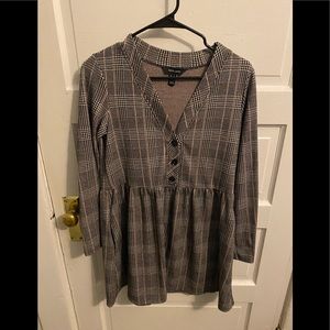 Plaid short babydoll dress from ASOS.